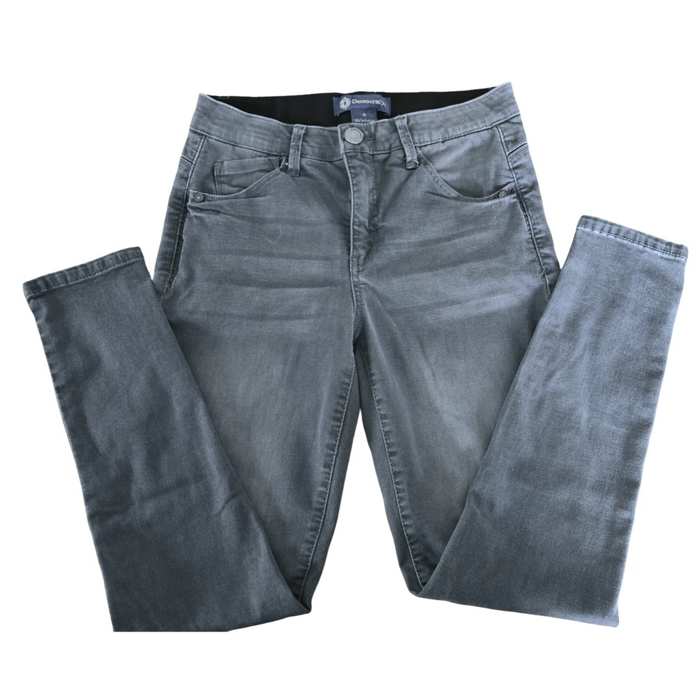 Democracy Gray Straight Leg Jeans